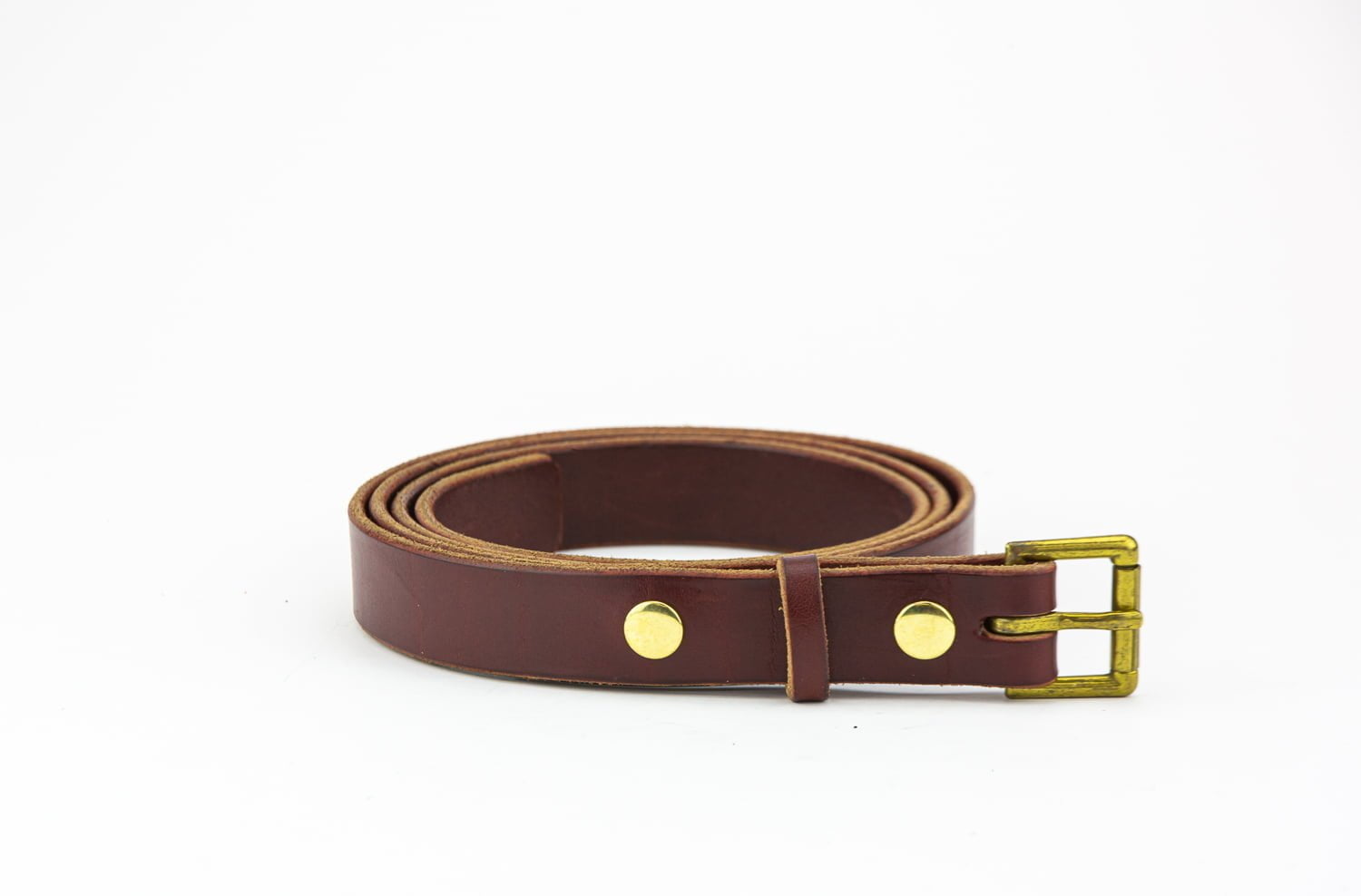 Nativearth leather belt and brass hardware detail