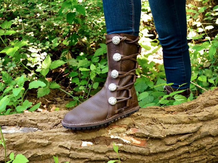 Nativearth handmade boots worn outdoors